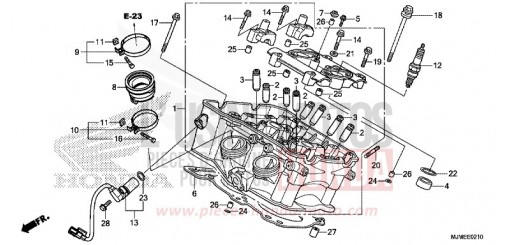CULASSE (ARRIERE) VFR800XF de 2015